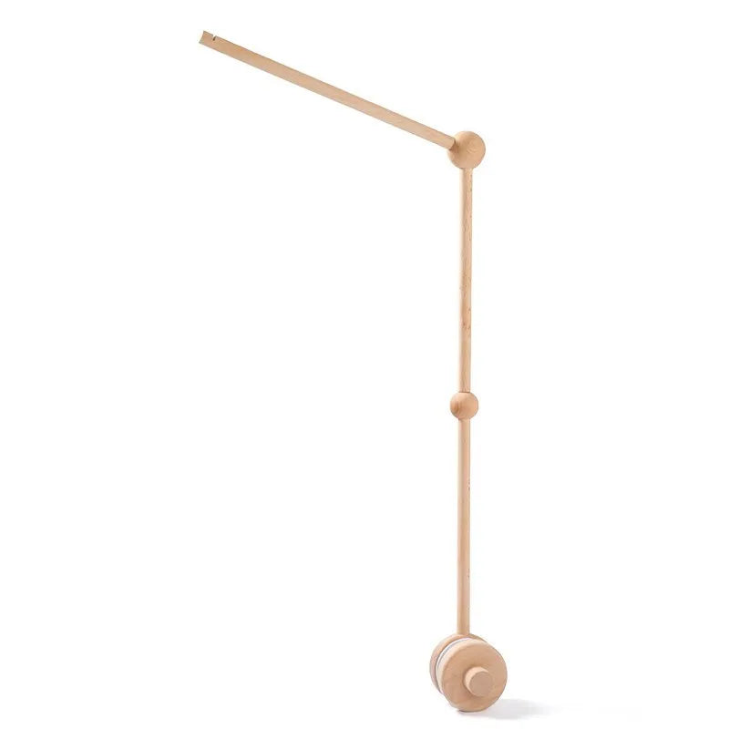 mobile bébé montgolfière support bois boules bâton pince pour barreaux lit