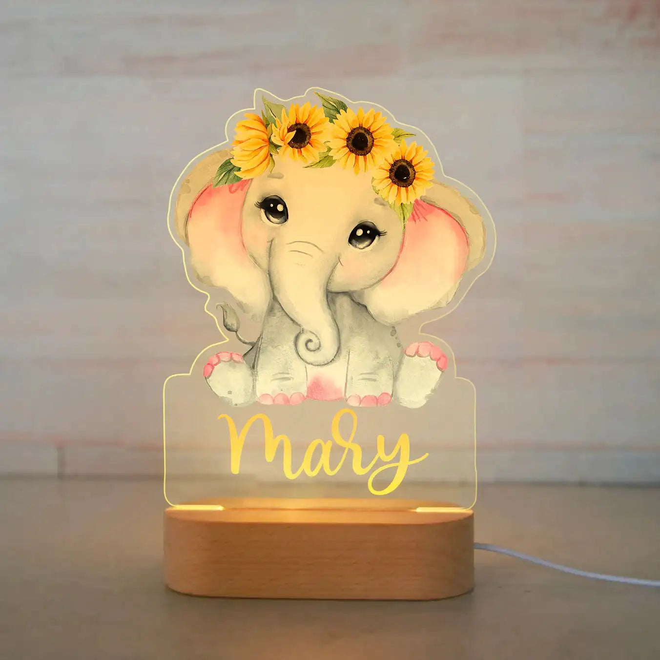 Veilleuse bébé  - Éléphants
