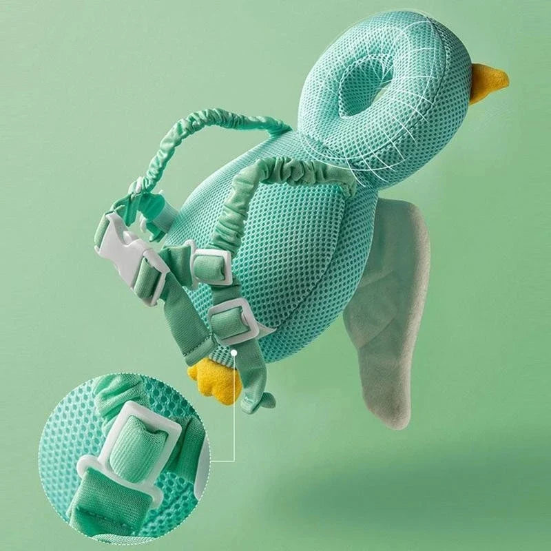 Oreiller Bébé - OreillerProtectionBébé™- Hiboux Vert