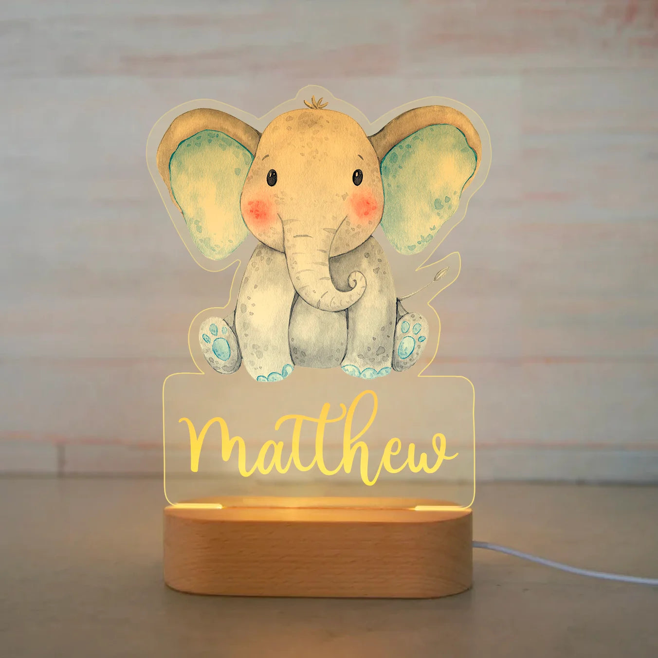 Veilleuse bébé  - Éléphants