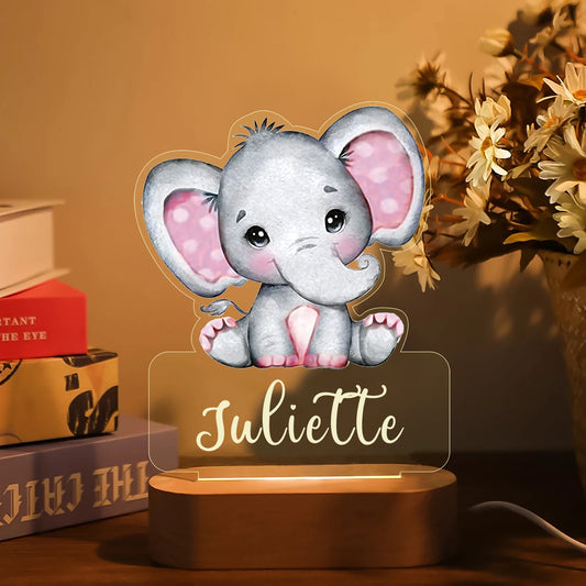 Veilleuse bébé  - Éléphants