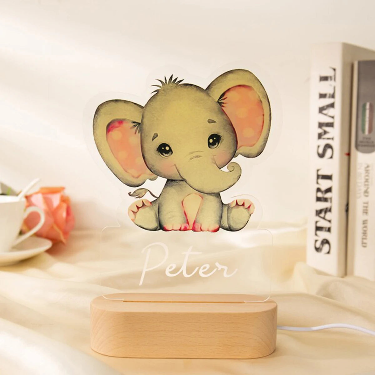 Veilleuse bébé  - Éléphants