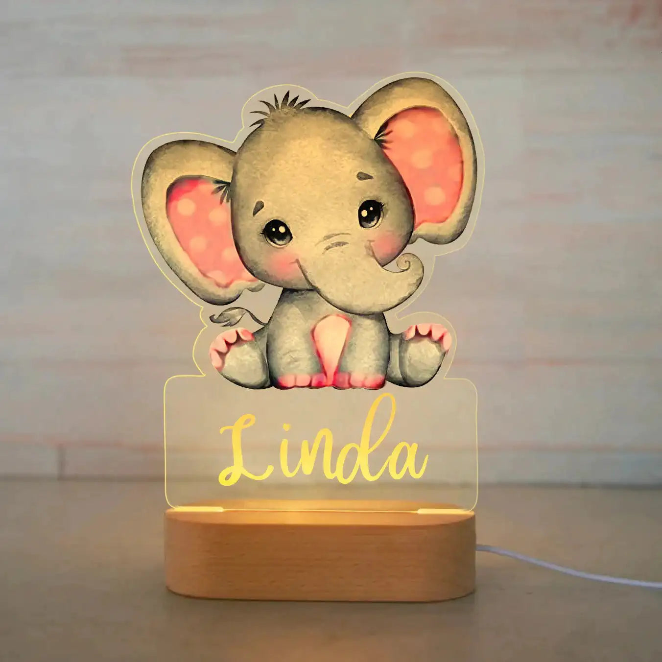 Veilleuse bébé  - Éléphants