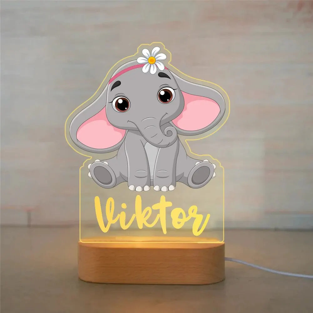 Veilleuse bébé  - Éléphants