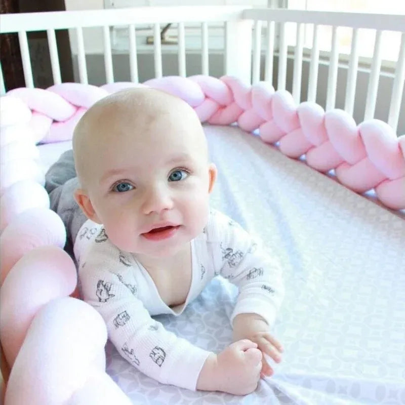 tresse de lit rose confortable fille sécurité bébé sommeil