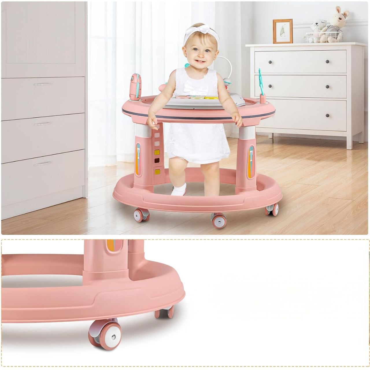 Trotteur pour Bébé - TrotteurBabyMove™ - Rose - Bebe Shower Chez Gisele