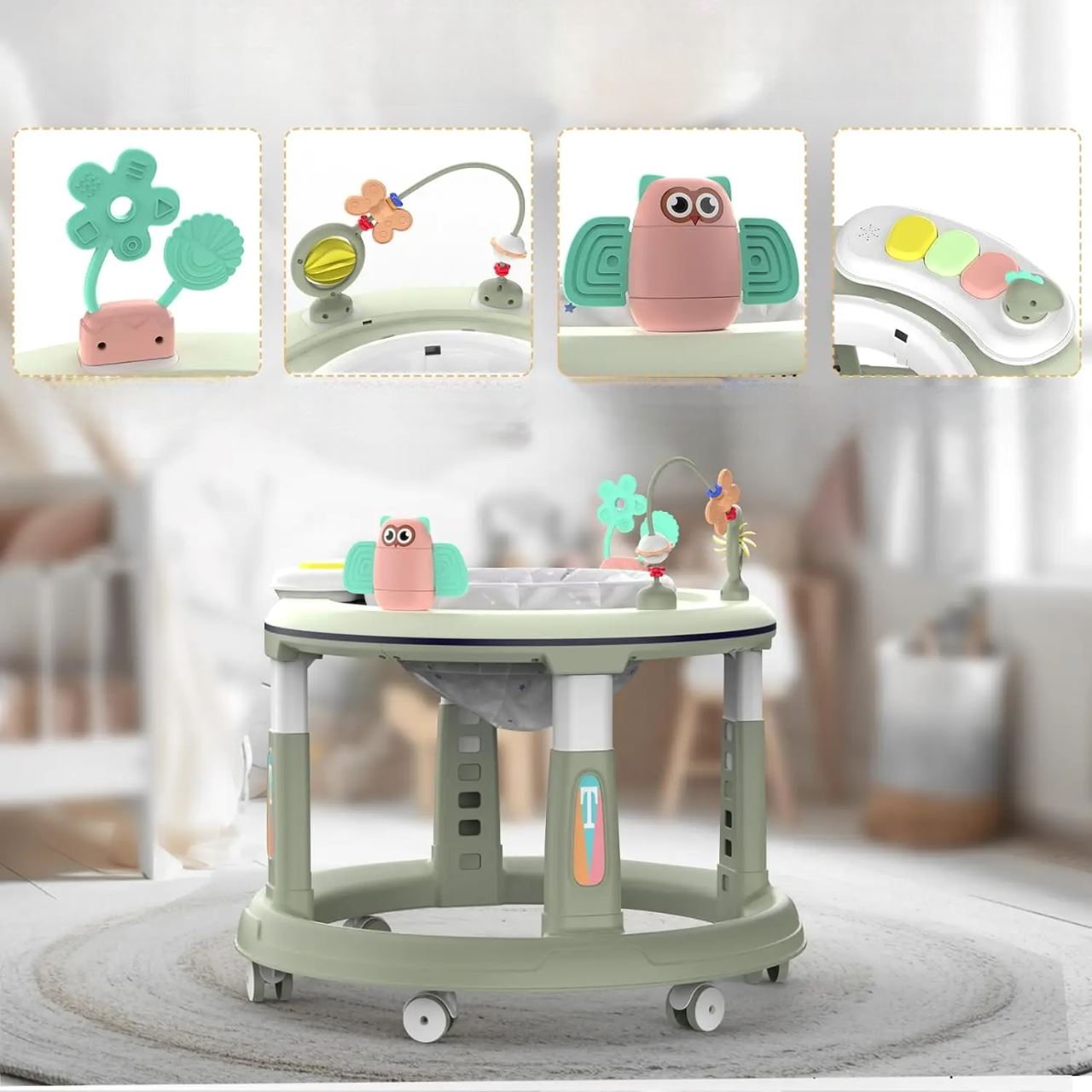 Trotteur pour Bébé - TrotteurBabyMove™ - Vert - Bebe Shower Chez Gisele