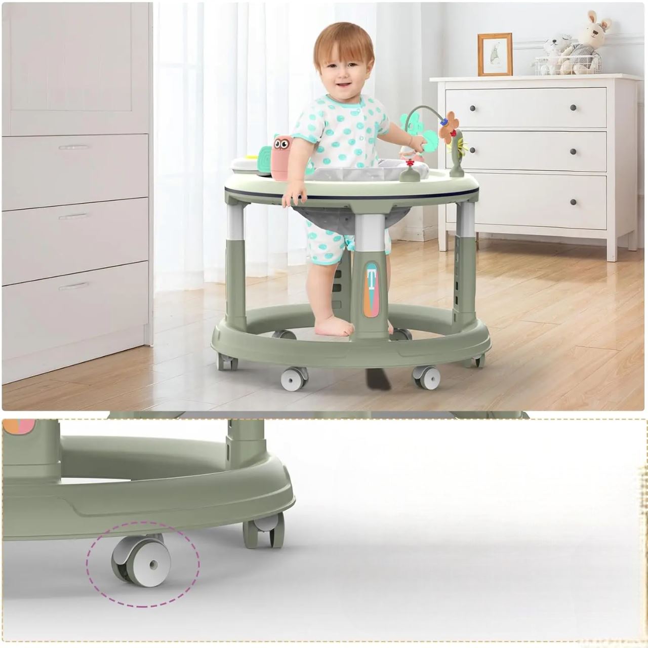 Trotteur pour Bébé - TrotteurBabyMove™ - Vert - Bebe Shower Chez Gisele